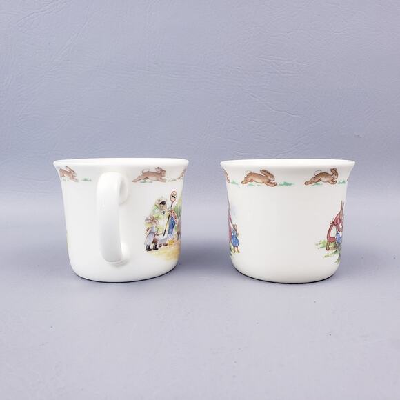 Royal Dalton Bunnykins Coffee Cups Lot 2 Coffee Mug, Beatrix Potter Peter Rabbit - Picture 5 of 11